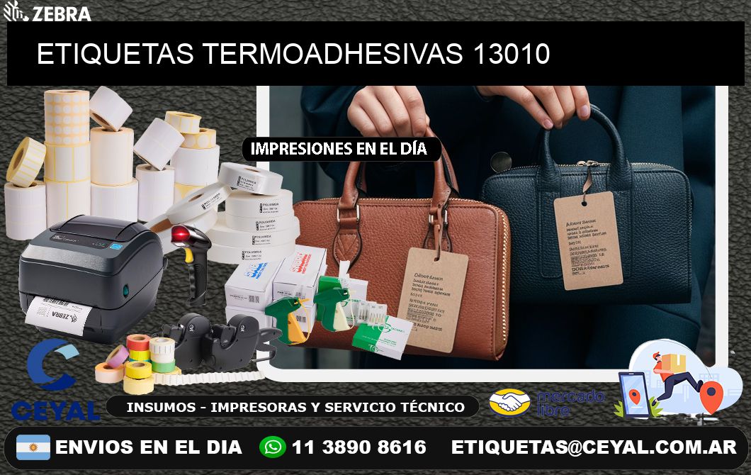 ETIQUETAS TERMOADHESIVAS 13010