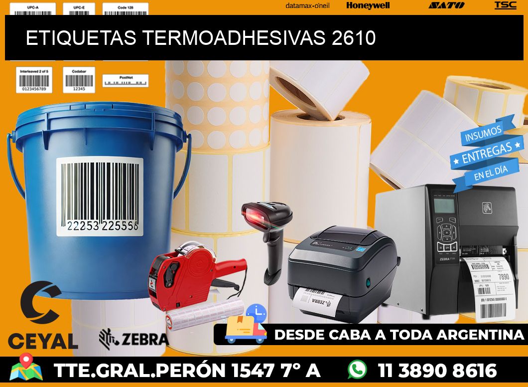 ETIQUETAS TERMOADHESIVAS 2610