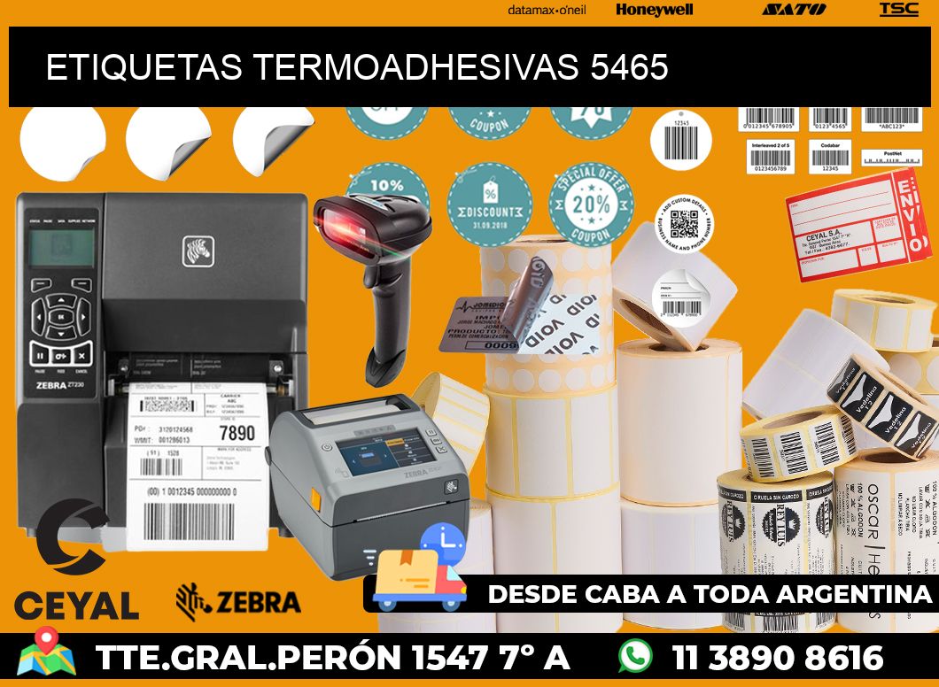 ETIQUETAS TERMOADHESIVAS 5465