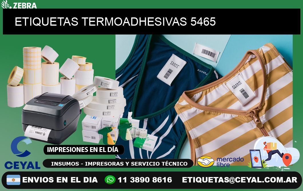 ETIQUETAS TERMOADHESIVAS 5465