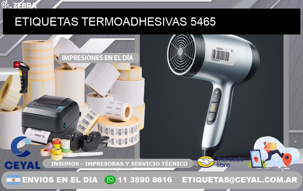 ETIQUETAS TERMOADHESIVAS 5465