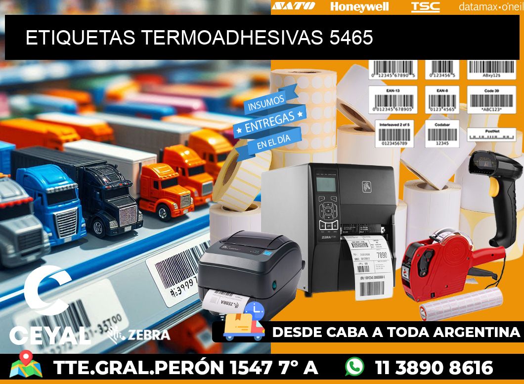 ETIQUETAS TERMOADHESIVAS 5465