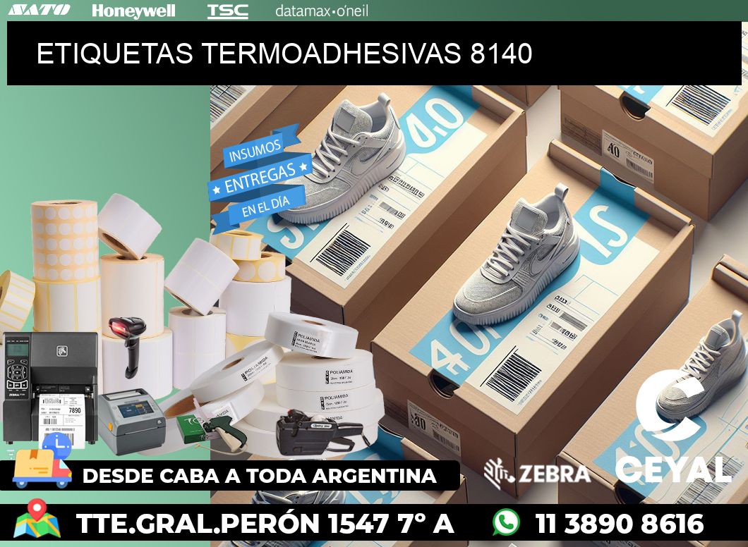 ETIQUETAS TERMOADHESIVAS 8140
