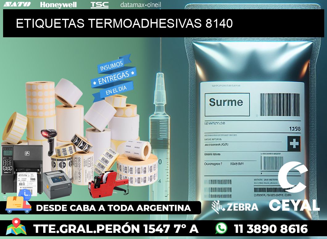 ETIQUETAS TERMOADHESIVAS 8140
