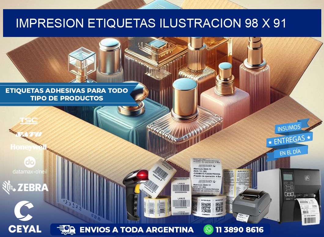 IMPRESION ETIQUETAS ILUSTRACION 98 x 91