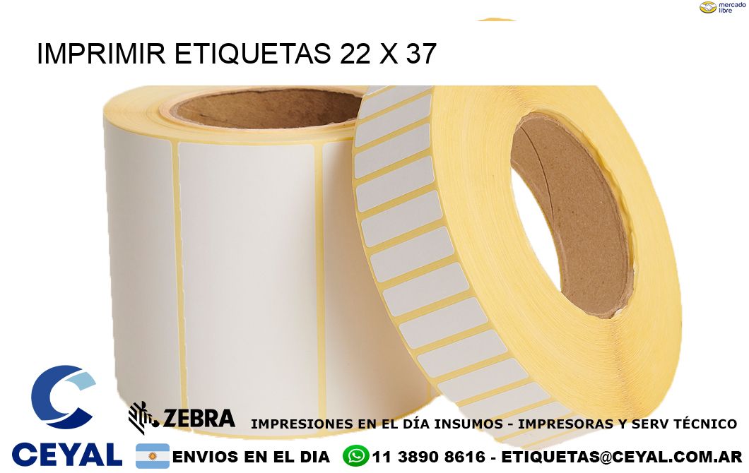 IMPRIMIR ETIQUETAS 22 x 37