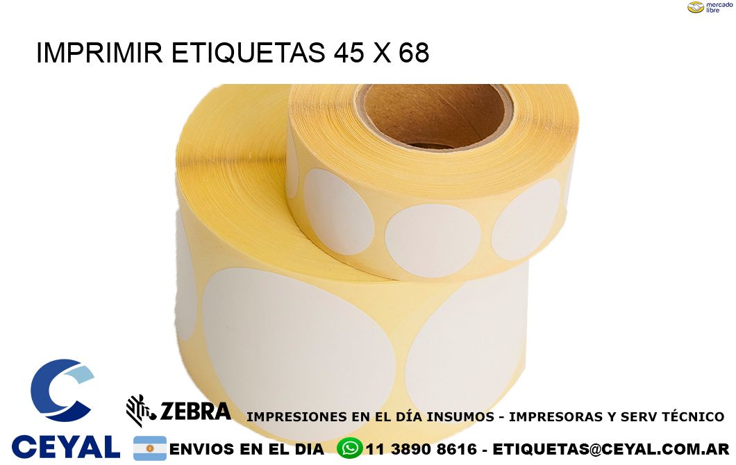 IMPRIMIR ETIQUETAS 45 x 68