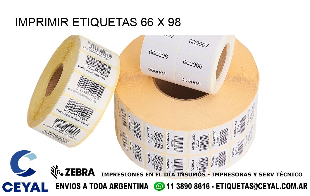 IMPRIMIR ETIQUETAS 66 x 98