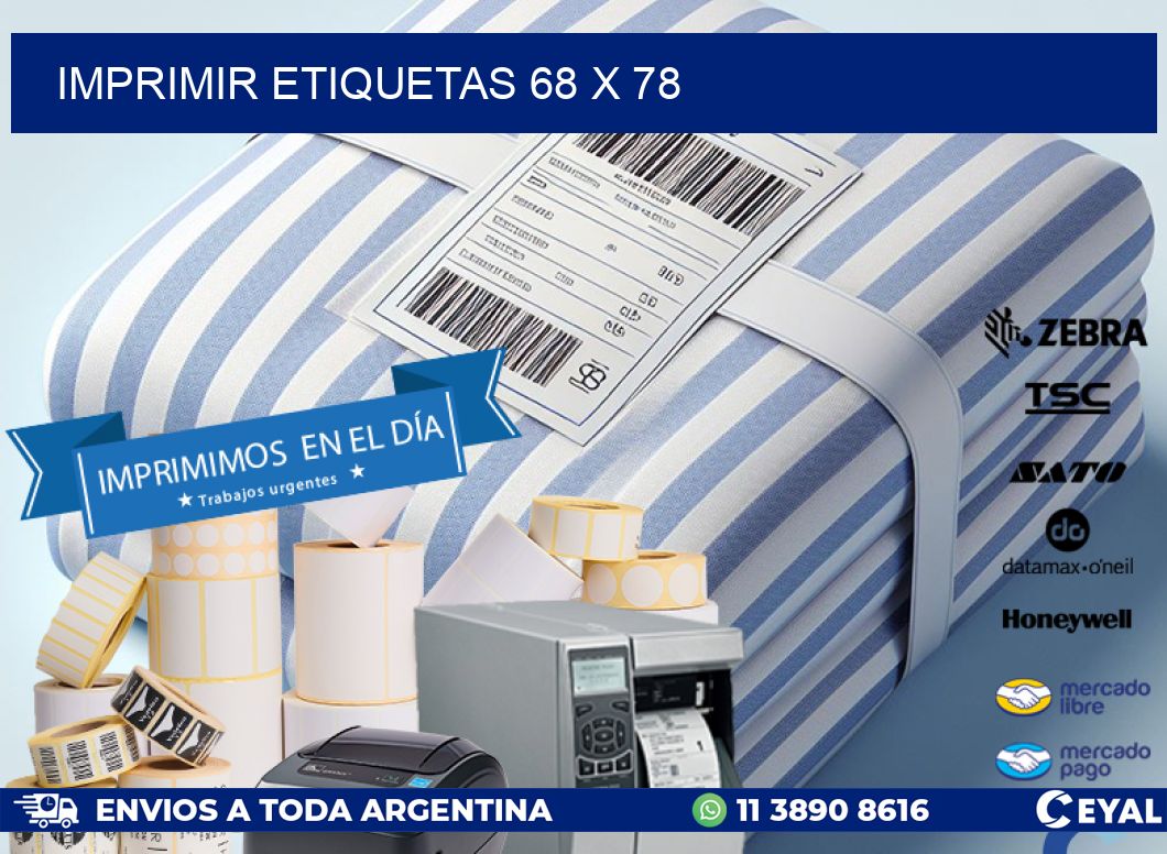 IMPRIMIR ETIQUETAS 68 x 78
