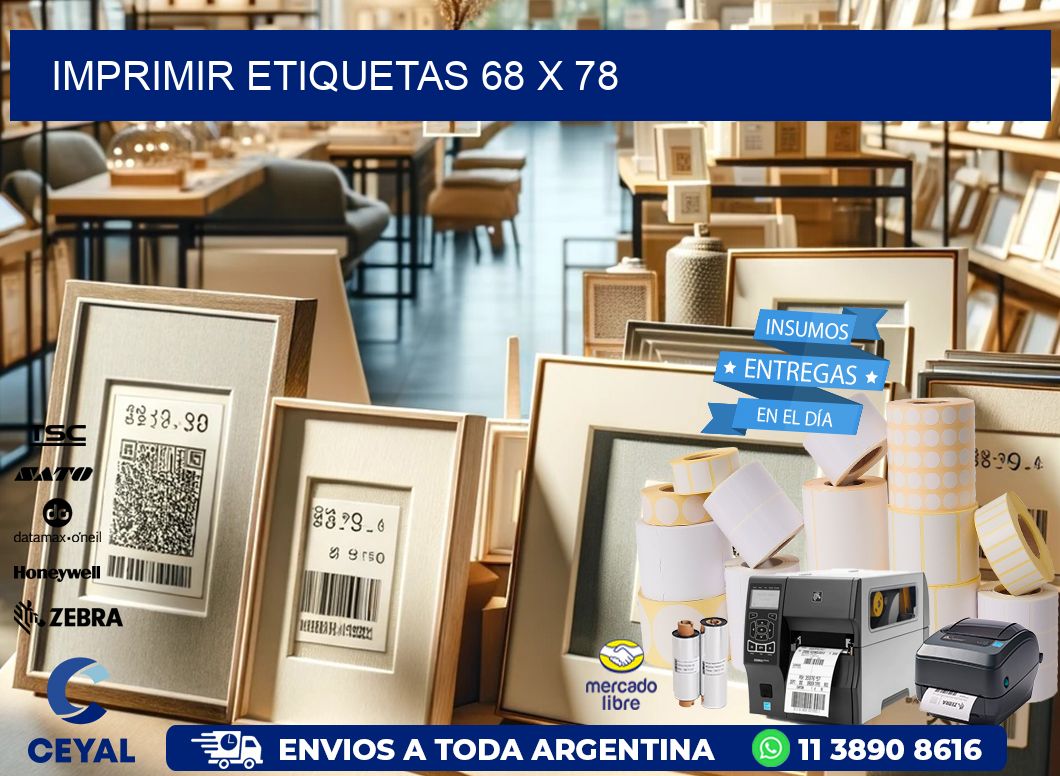 IMPRIMIR ETIQUETAS 68 x 78