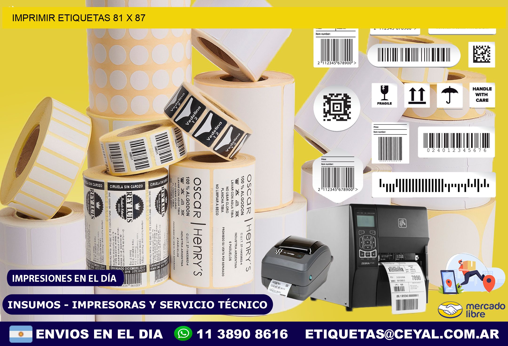 IMPRIMIR ETIQUETAS 81 x 87