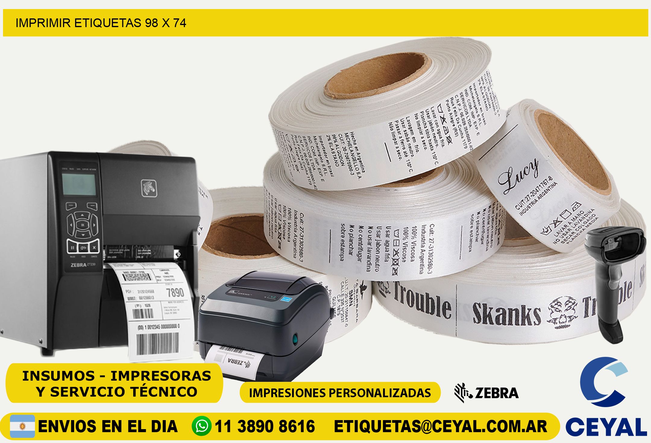 IMPRIMIR ETIQUETAS 98 x 74