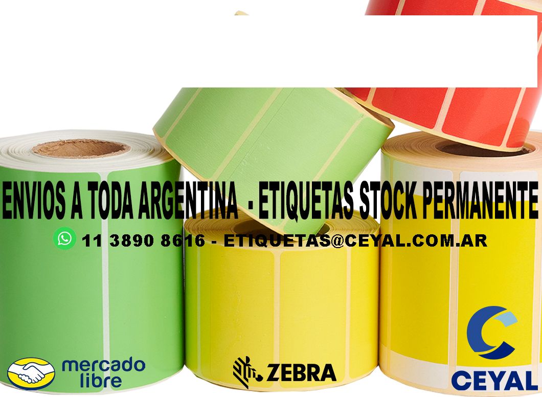 INDUSTRIA ARGENTINA 100 ETIQUETAS IMPRESAS  84 x 68