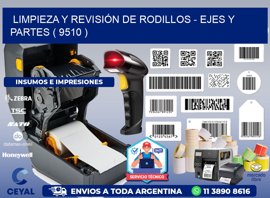 LIMPIEZA Y REVISIÓN DE RODILLOS - EJES Y PARTES ( 9510 )