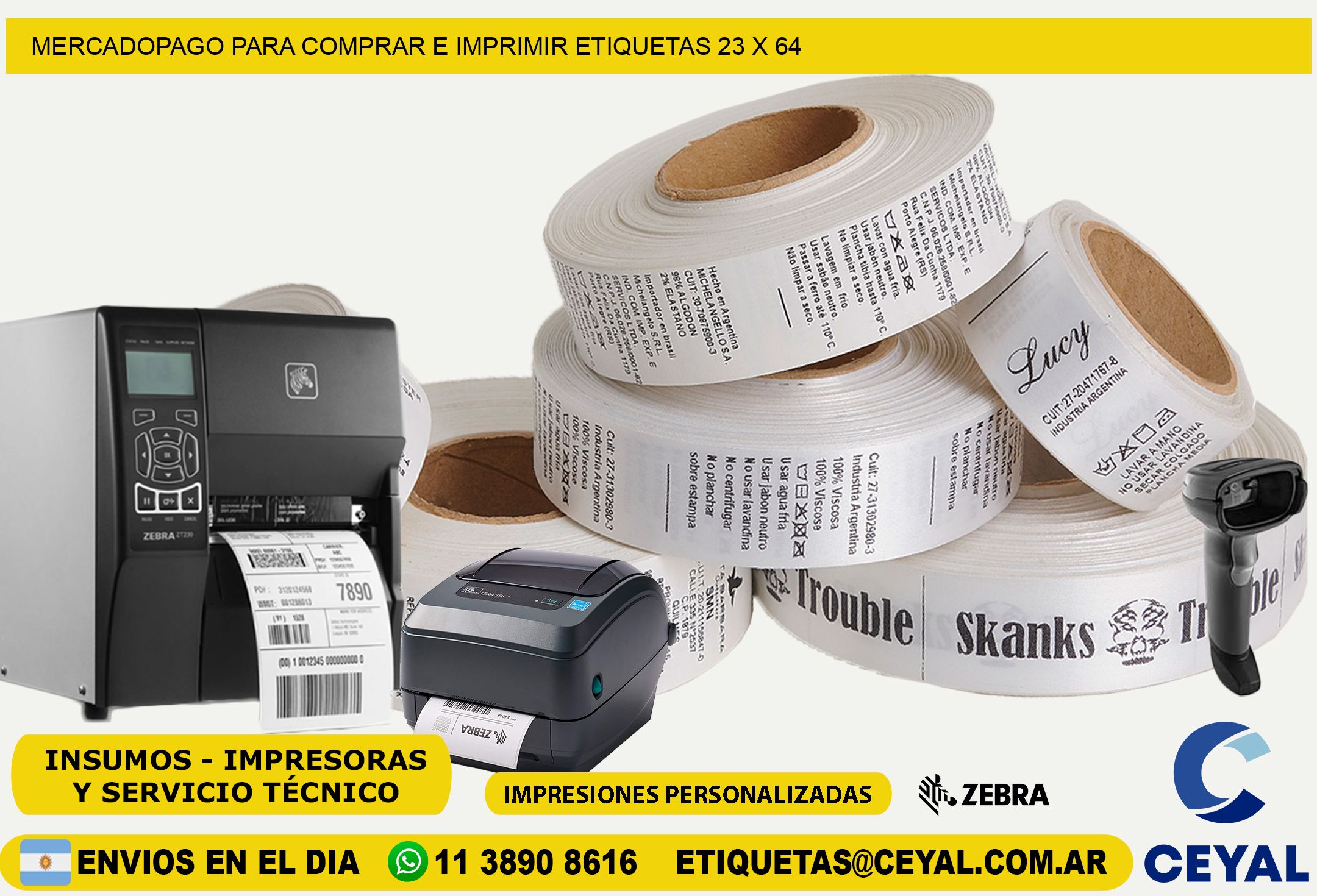 MERCADOPAGO PARA COMPRAR E IMPRIMIR ETIQUETAS 23 x 64