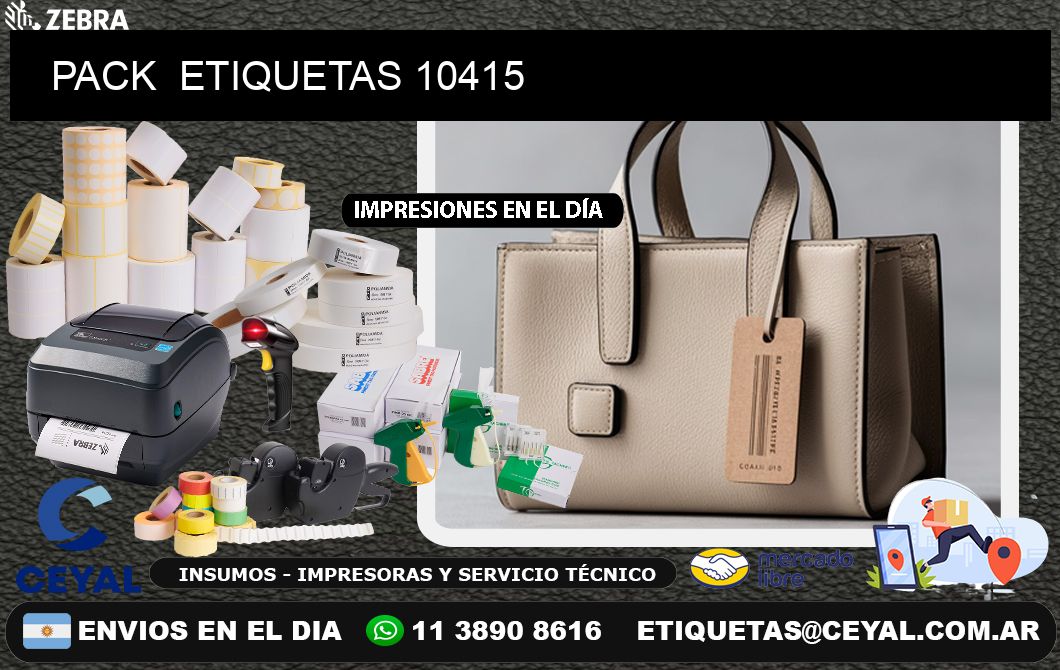 PACK  ETIQUETAS 10415