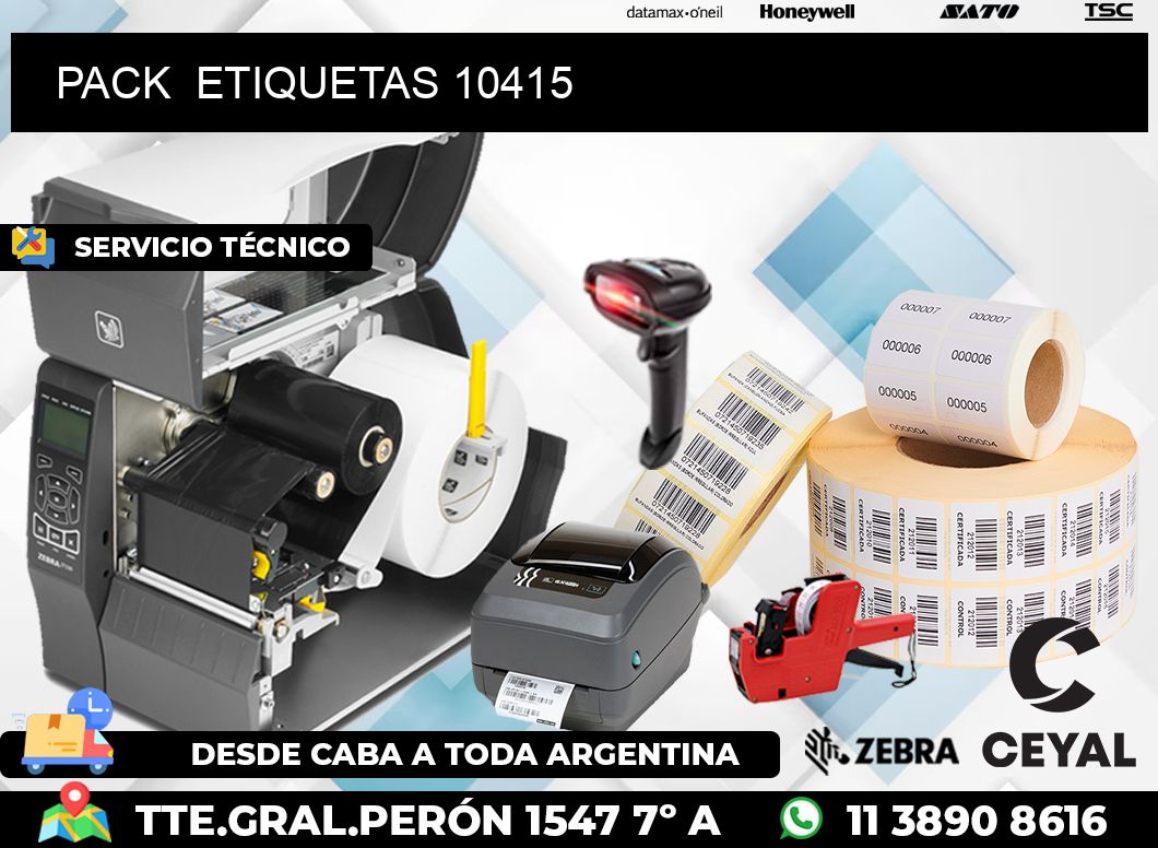 PACK  ETIQUETAS 10415