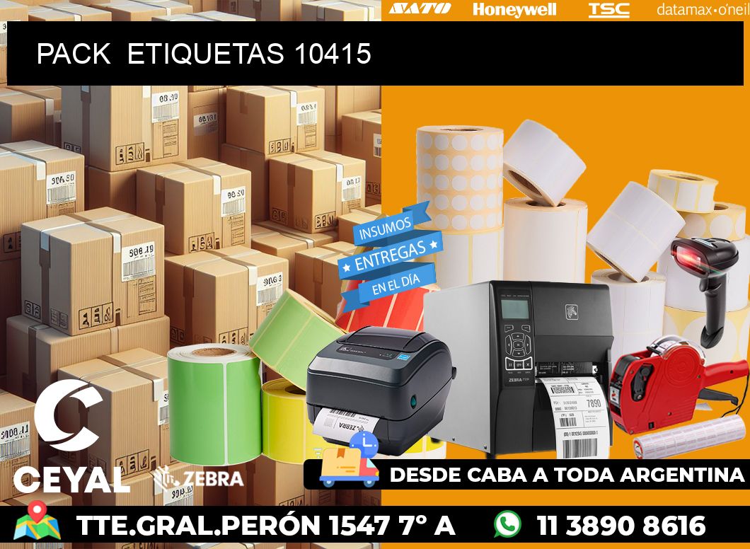 PACK  ETIQUETAS 10415