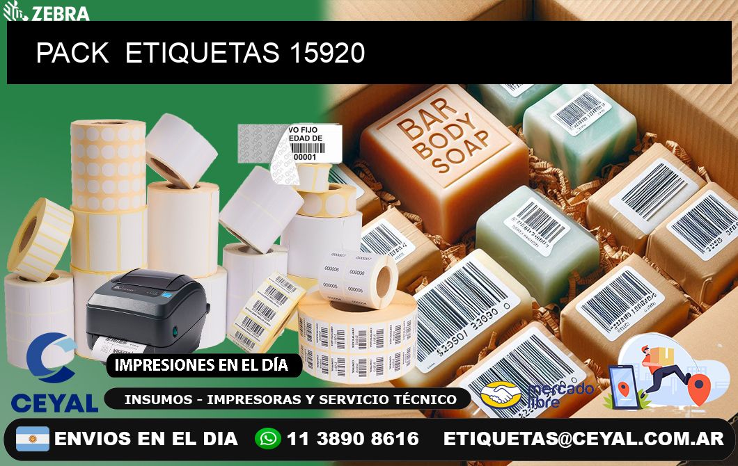 PACK  ETIQUETAS 15920
