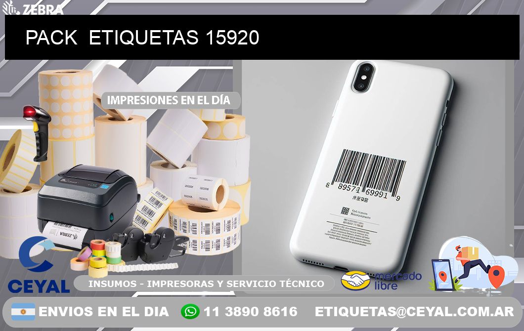 PACK  ETIQUETAS 15920