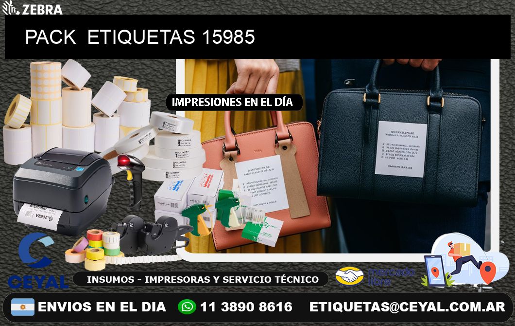 PACK  ETIQUETAS 15985