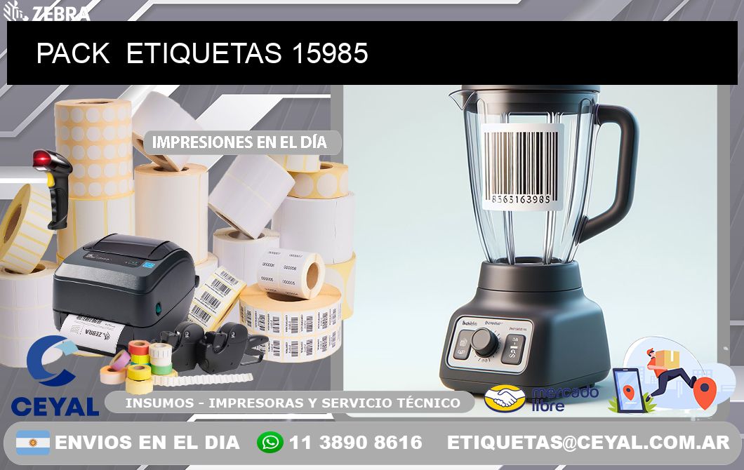 PACK  ETIQUETAS 15985