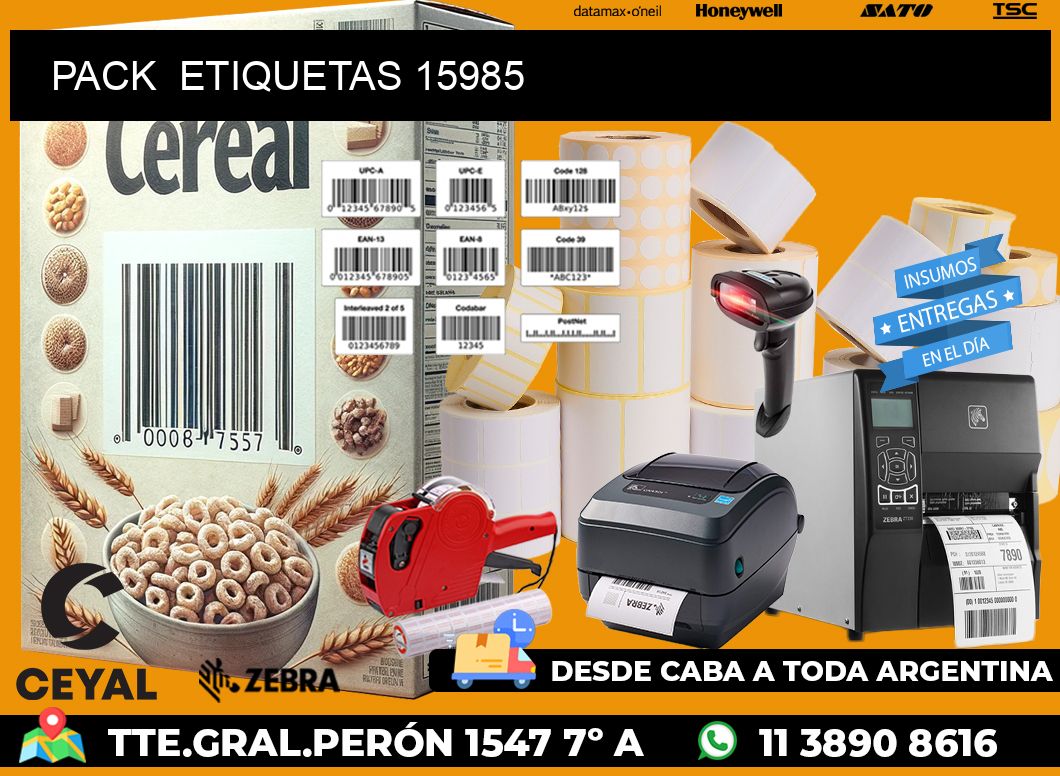 PACK  ETIQUETAS 15985