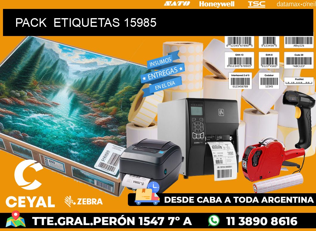 PACK  ETIQUETAS 15985