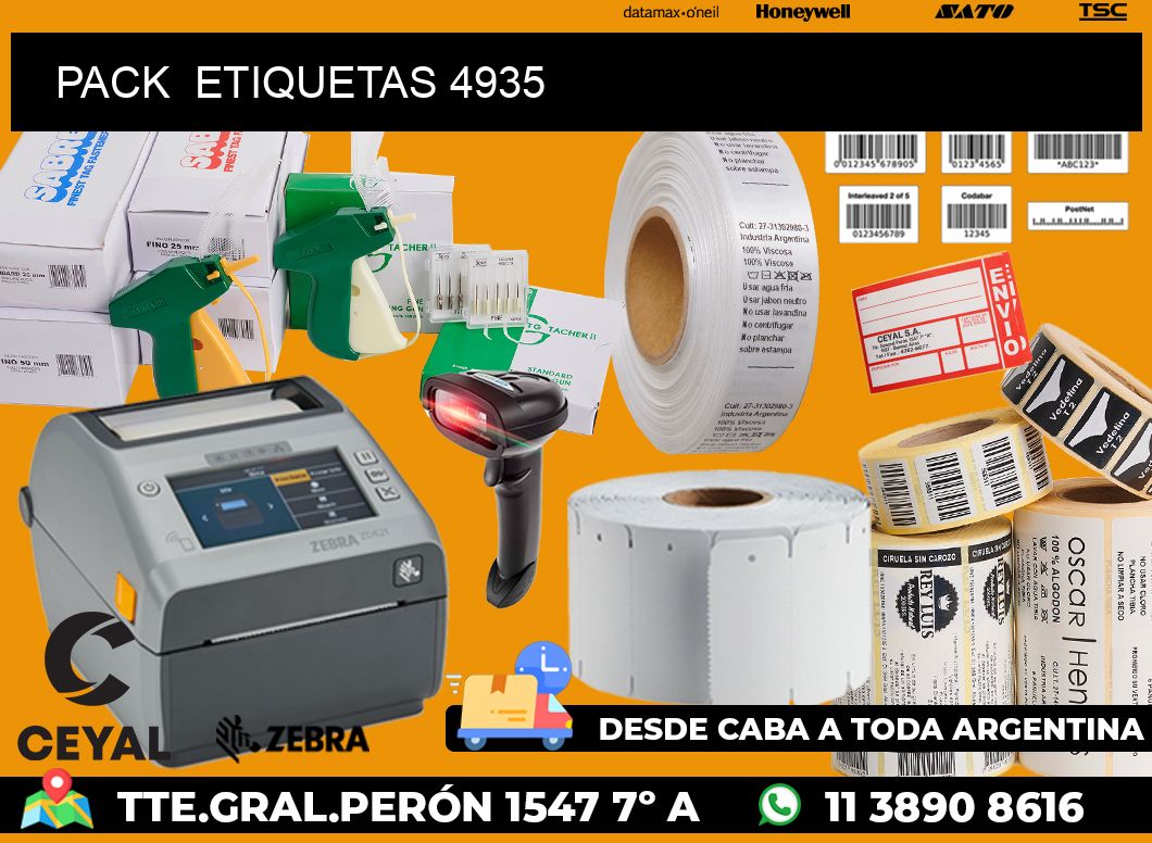 PACK  ETIQUETAS 4935