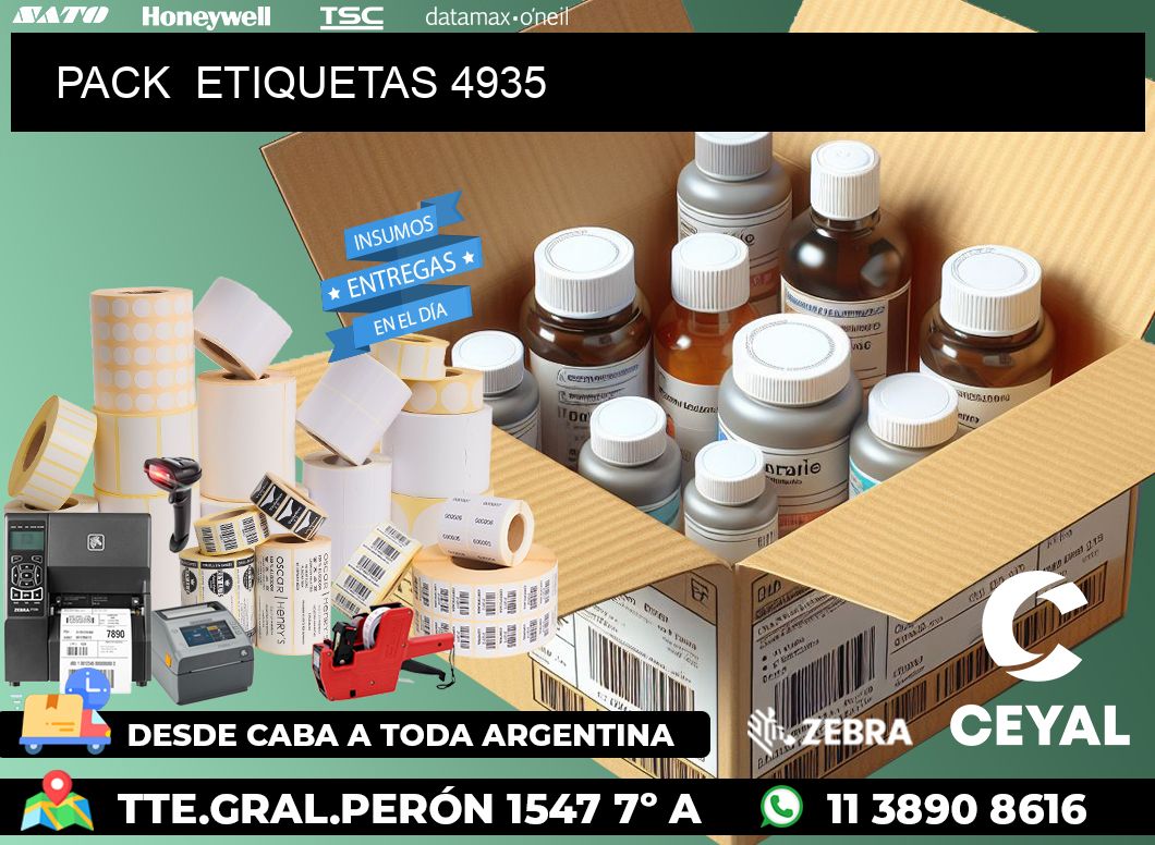 PACK  ETIQUETAS 4935