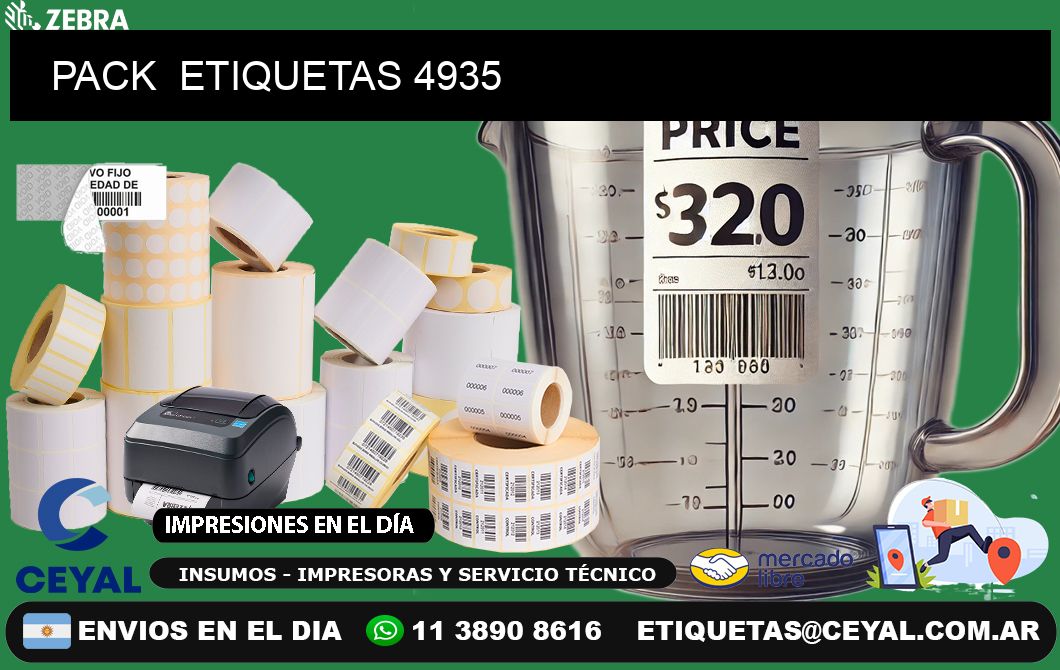 PACK  ETIQUETAS 4935