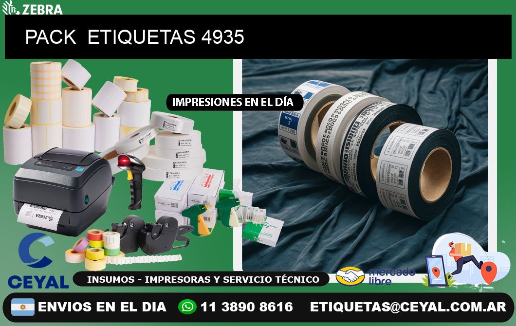 PACK  ETIQUETAS 4935