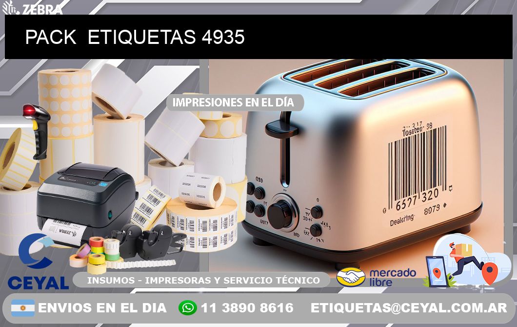 PACK  ETIQUETAS 4935