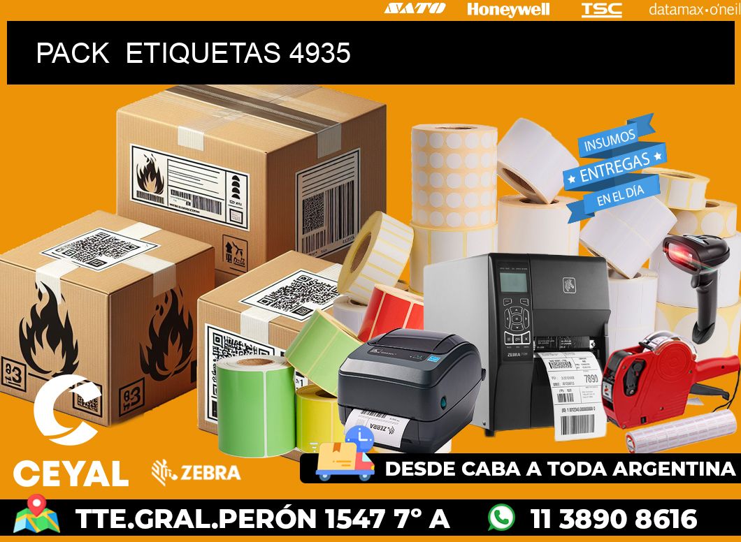 PACK  ETIQUETAS 4935