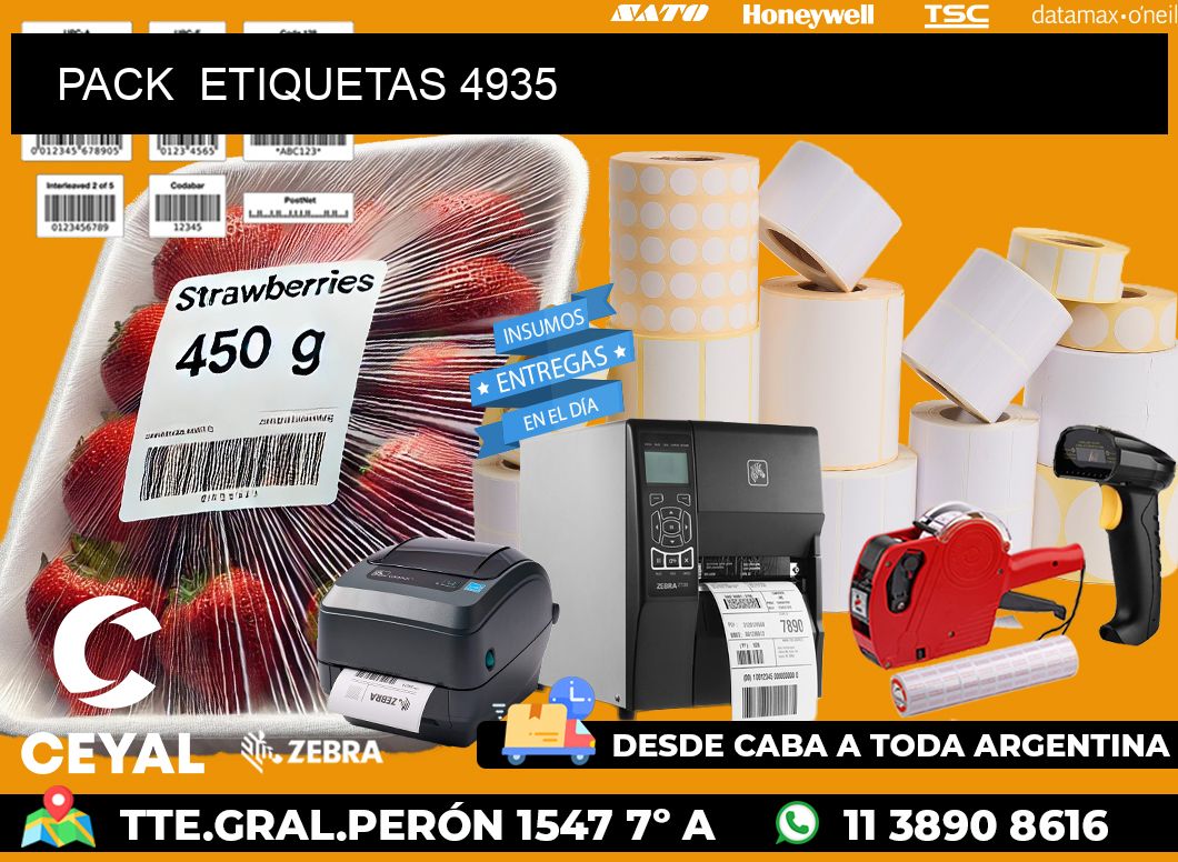 PACK  ETIQUETAS 4935