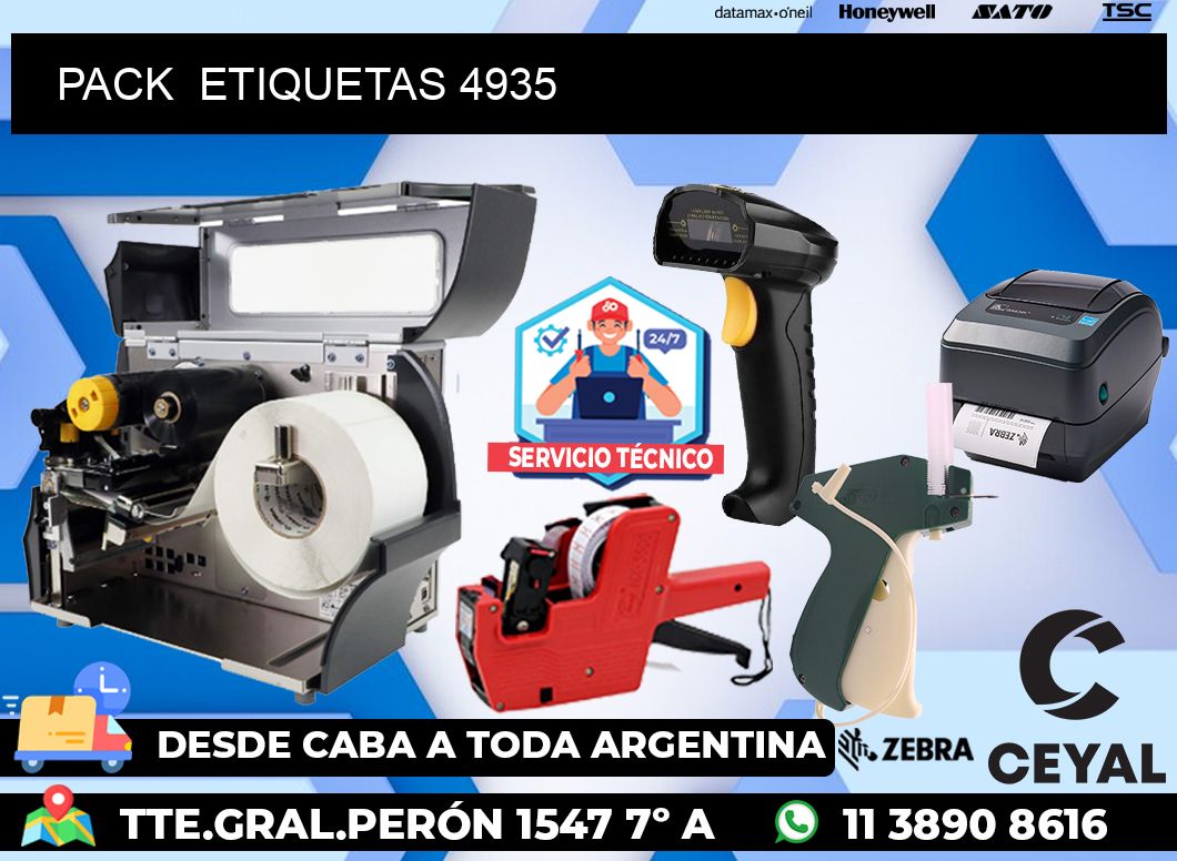 PACK  ETIQUETAS 4935