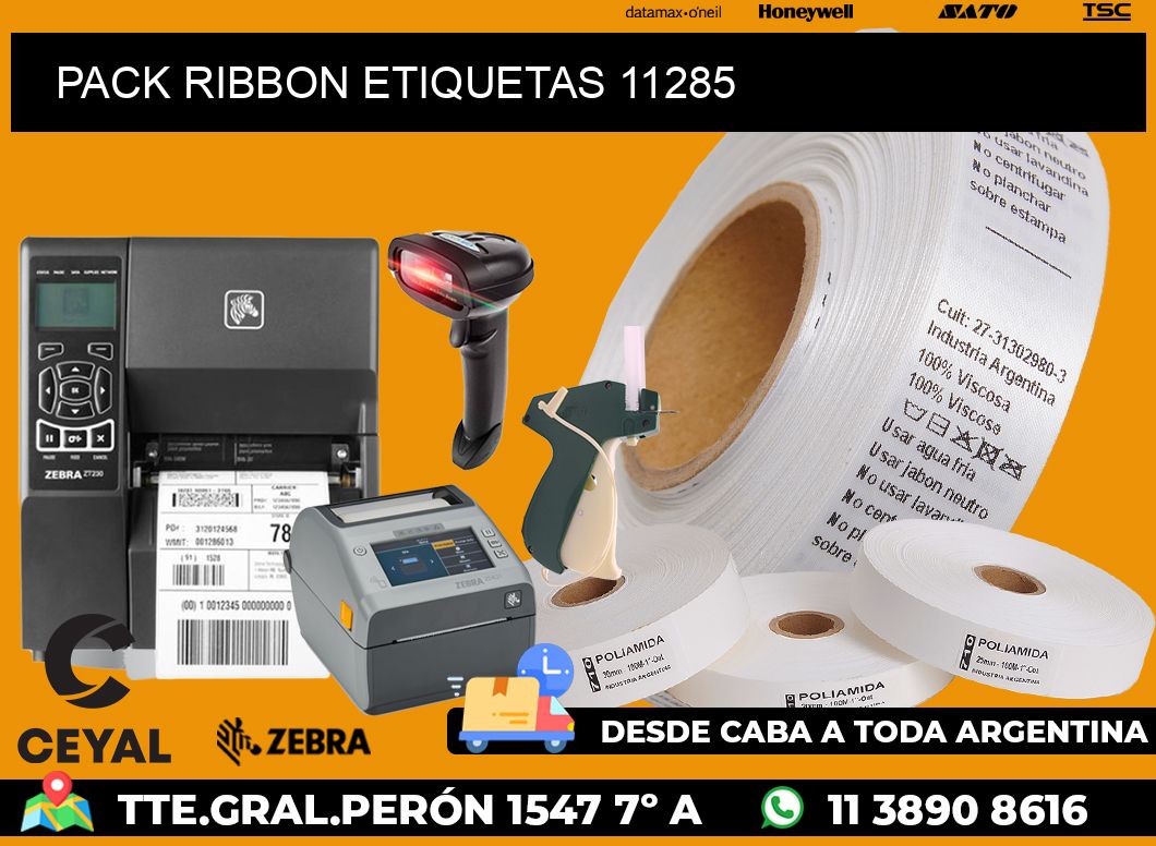 PACK RIBBON ETIQUETAS 11285