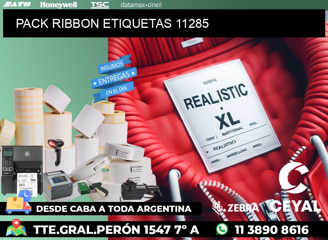 PACK RIBBON ETIQUETAS 11285