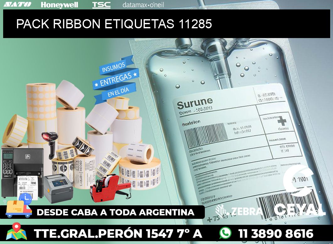 PACK RIBBON ETIQUETAS 11285