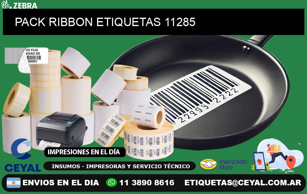 PACK RIBBON ETIQUETAS 11285
