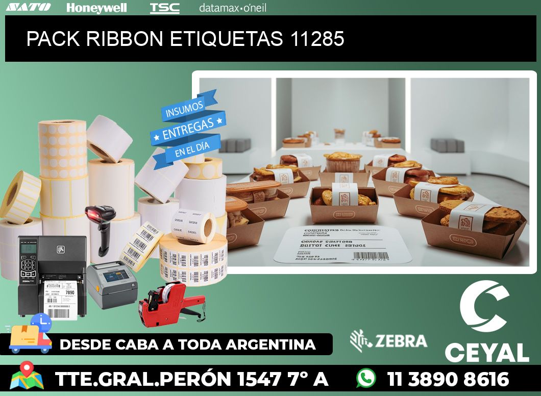 PACK RIBBON ETIQUETAS 11285