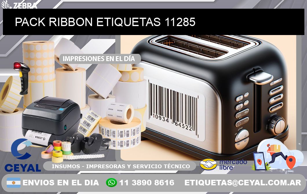 PACK RIBBON ETIQUETAS 11285