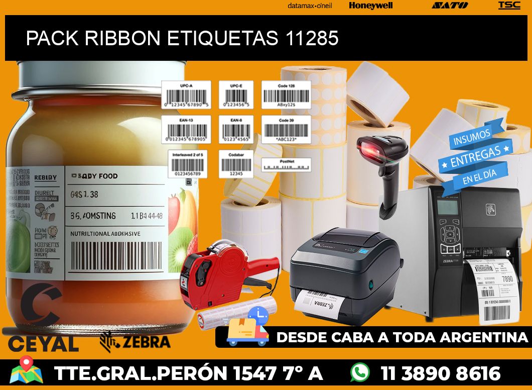 PACK RIBBON ETIQUETAS 11285