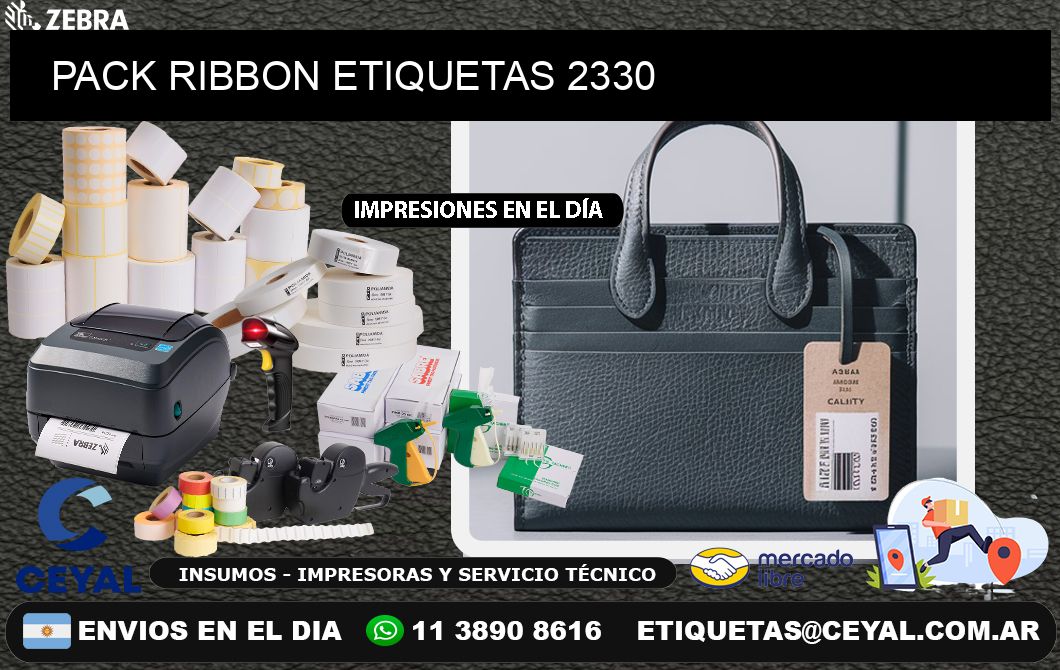 PACK RIBBON ETIQUETAS 2330