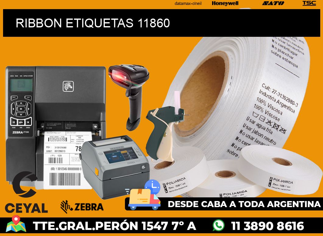 RIBBON ETIQUETAS 11860