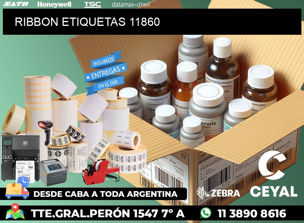 RIBBON ETIQUETAS 11860
