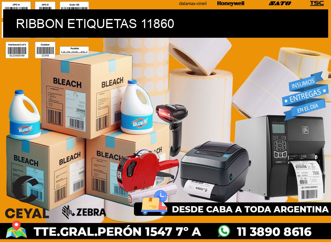 RIBBON ETIQUETAS 11860