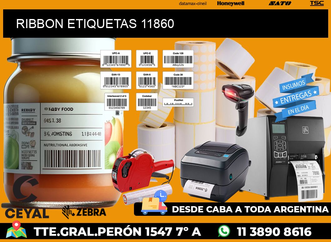RIBBON ETIQUETAS 11860