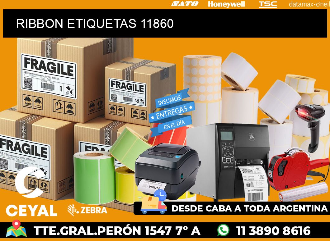 RIBBON ETIQUETAS 11860