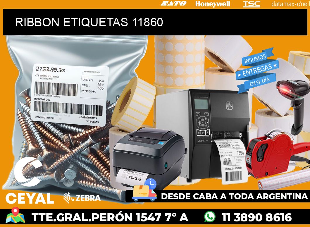 RIBBON ETIQUETAS 11860